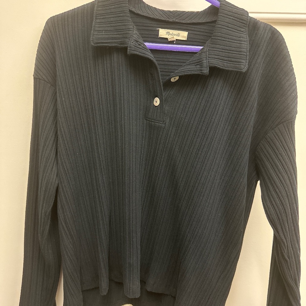 Madewell cotton henley shirt